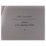 1939 1st Edition Cry Dance A Novel Of The American Indian by Coe Hayne, Condition Good to VG