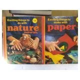 1977 Exciting things to do with Nature Materials and Exciting things to make with Paper, Condition VG