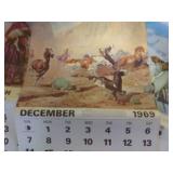 1960s, 70s and 80s large Calendars, Condition Good, Have been folded