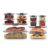 Rubbermaid Brilliance Storage Plastic Food Containers