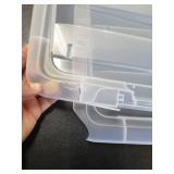 IRIS USA Plastic Storage Boxes w/ Latches (6 PACK)