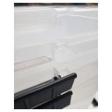 IRIS USA Plastic Storage Boxes w/ Latches (6 PACK)