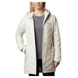 Womens Columbia Heavenly Long Hooded Jacket (Size L)