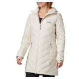 Womens Columbia Heavenly Long Hooded Jacket (Size L)