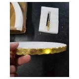 Mud Pie Marble Set Serving Board