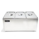 Sybo Commercial-Grade Bain Marie Buffet Food Warmer