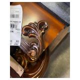 Antique Leather Bed w/ Headboard & Footboard (Queen Size)