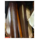 Antique Leather Bed w/ Headboard & Footboard (Queen Size)