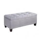 Collabsible Button Tufted Storage Ottoman
