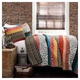 Lush Decor Boho Stripe Quilt Set (King Size)
