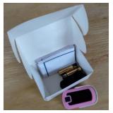 mibest OLED Finger Pulse Oximeter, O2 Meter, Dual Color White/Pink