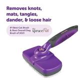 HERTZKO Self-Cleaning Slicker Brush for Dogs and Cats Pet Grooming Dematting Brush Easily Removes Mats, Tangles, and Loose Fur from The Pet