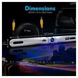 Pyle License Plate Rear View Camera - PLCM18SC Built-in Distance Scale Lines Backup Parking/Reverse Assist Waterproof Adjustable Slim Bar Cam w/ 420 TVL Resolution & RCA Output Zinc Metal Chrome