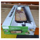 Hamilton Beach - Durathon Reversible Ceramic Griddle - Black