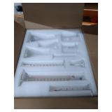 Ackers Boro3.3,Griffin Low Form Scientific Glass Beaker Set-25ml,50ml,100ml,200ml,250ml,400ml,500ml,1000 mL (Pack of 8) ä¸¨4 Stirring Rods