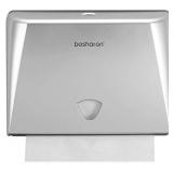 Bosharon Paper Towel Dispenser Wall Mount, Multifold Paper Towel Dispenser Commercial, C Fold Paper Towel Dispenser, Tissue Holder for Home, Kitchen, Office, Business (Silver)