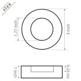 HOSOM 8 Packs Anti Vibration Pads for Washing Machine, Heavy Duty Rubber Pads for Noise Dampening, Washer and Dryer Pads for Absorbing Shock