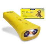 BRIGHTRO BarxBuddy Ultrasonic Anti Barking Device Electronic Dog Bark Deterrent Training Tool Stop Barking Safe Gentle Silencer Outdoor-Indoor Dogs Training Devicesâ¦ (Yellow)