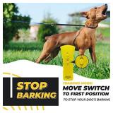BRIGHTRO BarxBuddy Ultrasonic Anti Barking Device Electronic Dog Bark Deterrent Training Tool Stop Barking Safe Gentle Silencer Outdoor-Indoor Dogs Training Devicesâ¦ (Yellow)