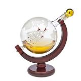 Whiskey Decanter Globe - for Liquor, Scotch, Bourbon, Vodka or Wine - 850ml