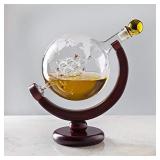 Whiskey Decanter Globe - for Liquor, Scotch, Bourbon, Vodka or Wine - 850ml