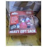 Joiedomi 7 FT Long Santa with Penguins Inflatable with Build-in LEDs Blow Up Inflatables for Xmas Party Indoor, Outdoor, Yard, Garden, Lawn Winter Decor.