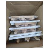 U.S. Art Supply Stretched Canvas with Mini Natural Wood Display Easel Kit (Pack of 8), Artist Tripod Tabletop Holder Stand - Painting Party, Kids Crafts, Oil Acrylic Paints, Signs, Photos