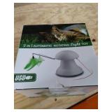 Cat Laser Toys, 3 in 1 Tumbler Interactive Cat Toys, Laser and Feather Toys for Indoor Cats Kittens Pets, Rechargeable Automatic Cats Chaser Toy with Laser,3 Speed Modes,3 Timer Settings (White 2in1)