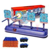 Fibevon Targets for Nerf Guns, Electronic Auto Scoring Digital Reset Shooting Target for Nerf Gun Girls Boys Ideal Gift Toy for Kids, Teens, Boys & Girls