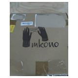 Mkono Hanging Wall Mirror with Macrame Fringe Round Boho Mirror Art Decor for Apartment Living Room Bedroom Baby Nursery Dorm Entryways, Dark Khaki