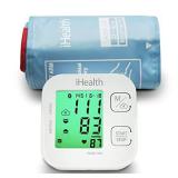 iHealth Track Smart Upper Arm Blood Pressure Monitor, Adjustable Cuff Large Arm Friendly, Bluetooth Blood Pressure Machine, App-Enabled for iOS & Android