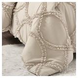 Lush Decor Avon 3 Piece Comforter Set, King, Neutral