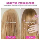 Ionic Hair Dryer, CONFU 1800W Portable Lightweight Blow Dryer, Fast Drying Negative Ion Hairdryer Blowdryer, 3 Heat Settings & Infinity Speed, with Diffuser and Concentrator Nozzle for Home & Travel