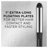 INFINITIPRO BY CONAIR 2-in-1 Stainless Styler, Curl/Wave or Straighten, 1-inch, Black