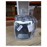 Portable Electric Space Heater with Thermostat, 1500W/750W Safe and Quiet Ceramic Heater Fan, Heat Up 200 Square Feet for Office Room Desk Indoor Use