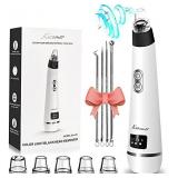 Facial Pimple Vacuum Remover Rechargeable Acne Comedone Whitehead Pimple Extractor with 5 Modes&5 Probes,Blackhead Vacuum Tools Suction for Women&Men
