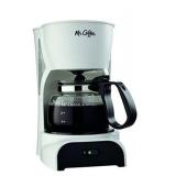 Mr. Coffee 4-Cup Coffee Maker, White - DR4-RB
