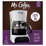 Mr. Coffee 4-Cup Coffee Maker, White - DR4-RB