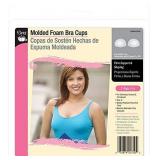 Dritz Molded Foam Bra Cups, D/DD, White, 2 Count