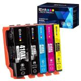 E-Z Ink (TM) Remanufactured Ink Cartridge Replacement for Epson 410XL 410 XL T410XL to use with Expression XP-630 XP-7100 XP-830 XP-640 XP-530 (Black, Cyan, Magenta, Yellow, Photo Black) 5 Pack