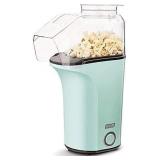 Dash Hot Air Popcorn Popper Maker with Measuring Cup to Portion Popping Corn Kernels + Melt Butter, Aqua