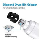 Casfuy Dog Nail Grinder Upgraded - Professional 2-Speed Electric Rechargeable Pet Nail Trimmer Painless Paws Grooming & Smoothing for Small Medium Large Dogs & Cats (White)