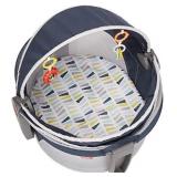 Fisher-Price On-The-Go Baby Dome Citron Wedge, Portable Infant Play and Napping Space with Canopy and Toys