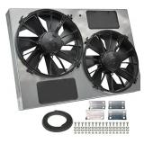 Derale Performance 16927 Gray/Black High Output Dual Radiator Fan