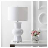 Julia 28.5" Ceramic LED Table Lamp, White