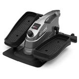 Ativafit Under Desk Elliptical Bike, Pedal Exerciser, Mini Elliptical Machine with Non-Slip Pedal, Display Monitor and Adjustable Resistance, Compact Home Office Trainer Fitness Peddler