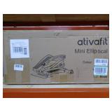 Ativafit Under Desk Elliptical Bike, Pedal Exerciser, Mini Elliptical Machine with Non-Slip Pedal, Display Monitor and Adjustable Resistance, Compact Home Office Trainer Fitness Peddler