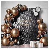 HOUSE OF PARTY â Square Shimmer Panels (Pack of 24), Sequin Shimmer Wall Backdrop Decoration Panels, Photo Backdrops for Birthday, Anniversary & Engagement Parties DÃ©cor (Black)
