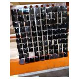 HOUSE OF PARTY â Square Shimmer Panels (Pack of 24), Sequin Shimmer Wall Backdrop Decoration Panels, Photo Backdrops for Birthday, Anniversary & Engagement Parties DÃ©cor (Black)