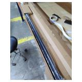 Ivilon Drapery Window Curtain Rod - End Cap Style Design 1 Inch Pole. 72 to 144 Inch Color Black